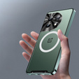 Camera Protection Case for OnePlus 12 5G, CamShield MagSafe, transparent / green