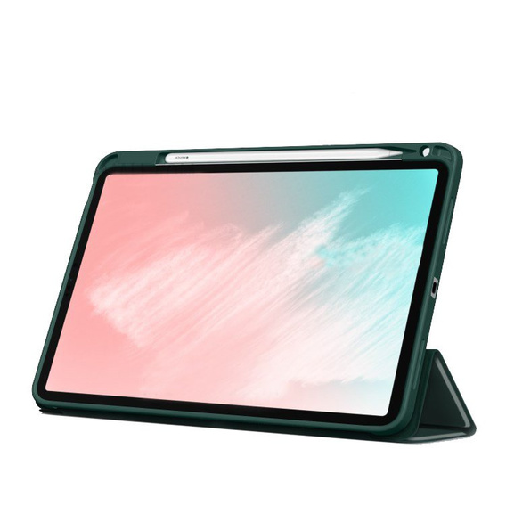 Case for iPad Air 4 2020 / Air 5 2022 10.9", Smartcase with stylus space, green