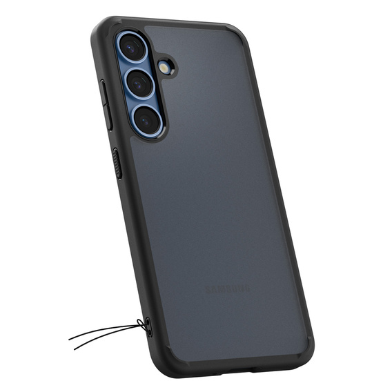 Spigen case for Samsung Galaxy S25, Ultra Hybrid, black / matte + 9H Tempered Glass