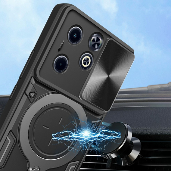 Armor case for Infinix Hot 40i, CamShield Slide, black