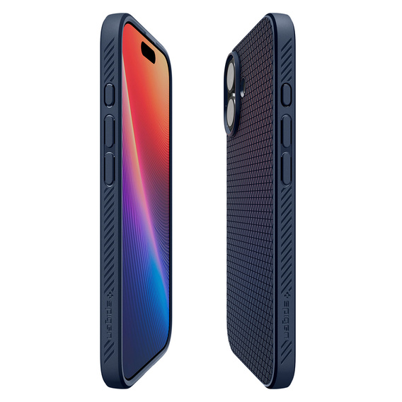 Spigen Liquid Air Case for iPhone 17, Navy Blue
