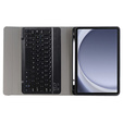 Case + keyboard Samsung Galaxy Tab A9+, Leather Pen Slot, black