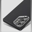 BENKS Kevlar Case for Samsung Galaxy S25, for MagSafe, Carbon Fiber, black