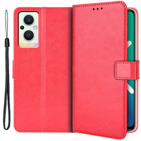 Flip case for Oppo Reno7 Lite 5G, red