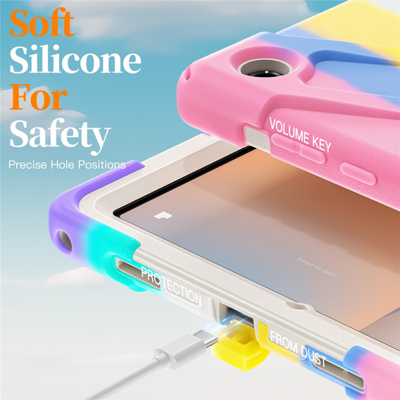 Armoured case with stand and shoulder strap for Samsung Galaxy Tab A11+