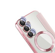 Flip case for Samsung Galaxy S25 FE, RFID Wallet MagSafe CamShield, pink
