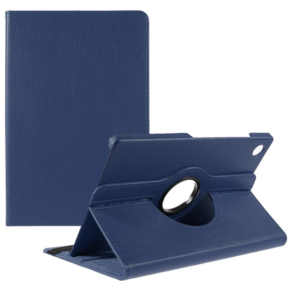 Case for Samsung Galaxy Tab A9+ TB330FU 10.95", Rotating 360, dark blue