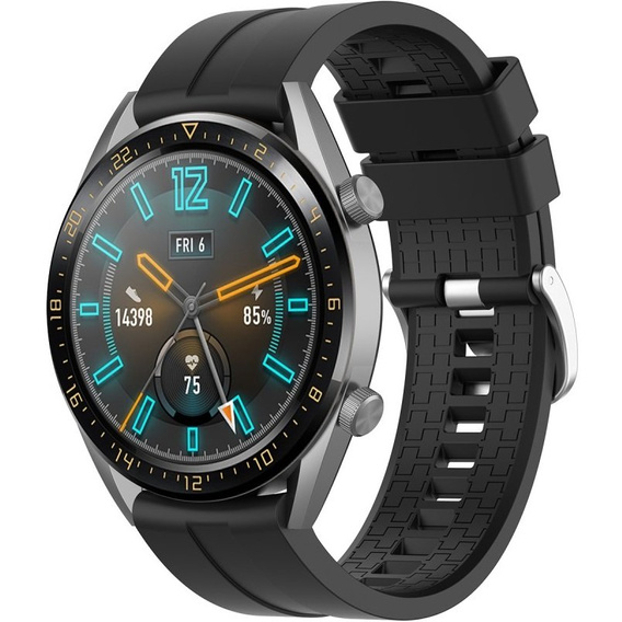 22mm Silicone strap with buckle for Huawei Watch GT / Watch GT2 - White