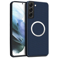 Case for Samsung Galaxy S22 Plus, Magsafe Slim Carbon, blue