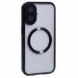Magnetic Dual Glass MagSafe case for iPhone 16, black