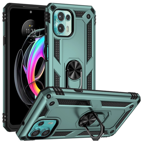 Armor Case for Motorola Edge 20 Lite, Nox Case Ring, green