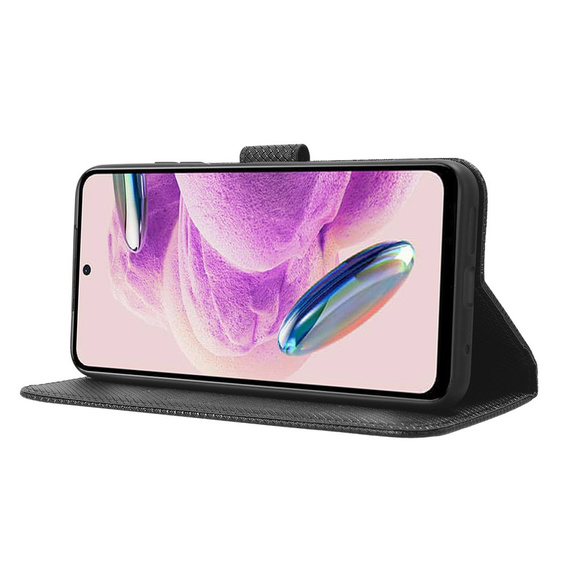 Flip case for Xiaomi Redmi Note 12S 4G, Wallet Smart Magnet, black