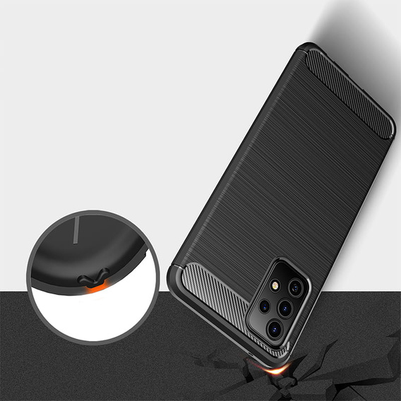 Case for Samsung Galaxy A13 4G, Carbon, black