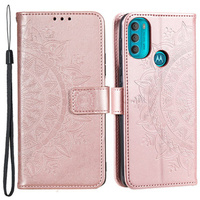 Flip case for Motorola Moto G71 5G, Mandala, blue