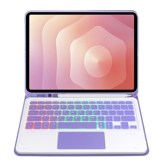 Case with illuminated Bluetooth keyboard and touchpad for Samsung Galaxy Tab S11