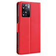 Flip case for Oppo A57s, Wallet Thin Magnet, red