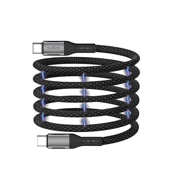 Magnetic USB-C to USB-C cable, 100 W, 1.0 m, for devices with USB-C