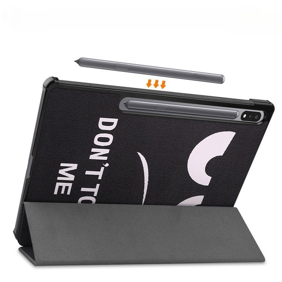 Case for Samsung Galaxy Tab S9 Plus, Smartcase, don't touch me