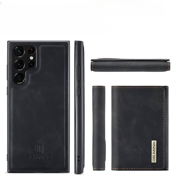 Case for Samsung Galaxy S23 Ultra, DG.MING 2in1, black