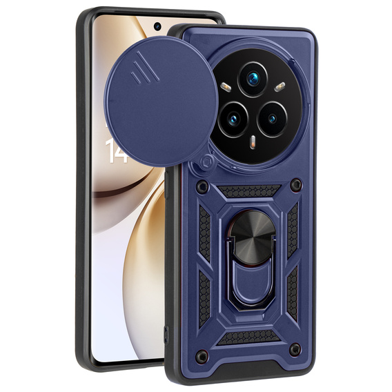 Case for Realme 14 Pro+ 5G, CamShield Slide, blue
