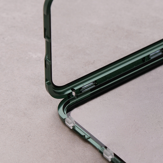 Case for iPhone 11, Magnetic Dual Glass, green