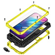 Case for iPhone 14 Pro, R-JUST, armoured, yellow