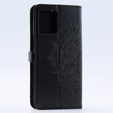Flip case for Motorola Moto G54 5G, Mandala, black