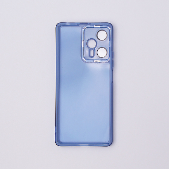 Case for Xiaomi Poco F5, Fusion Hybrid, transparent / blue