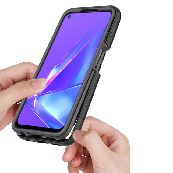 Case for OPPO A52/A72/A92, Shockproof, with film, blue