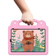 Children's case for iPad mini 8.3" 2021 (6 gen.) / iPad mini 8.3" 2024 (7 gen.), Cute Patterns, with stand, pink
