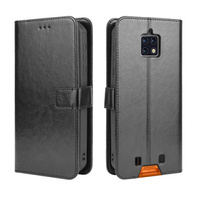 Flip case for Oukitel WP6, Crazy Horse Wallet, black