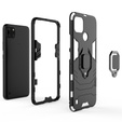 Case for Realme C21Y, Kickstand Ring, black