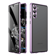 Case for Samsung Galaxy S23, Magnetic Dual Glass, purple
