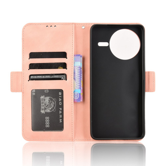 Flip case for Xiaomi Poco F7 Ultra, Card Slot, pink