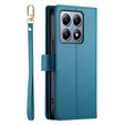 Flip case for Xiaomi 14T Pro, Wallet Zipper Pocket, blue