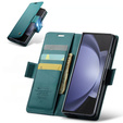 CASEME flip case for Samsung Galaxy Z Fold6 5G, Litchi Wallet, green