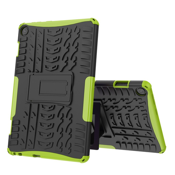 Case for Lenovo Tab M10 10.1 Gen 3, Tire Armor, black / green