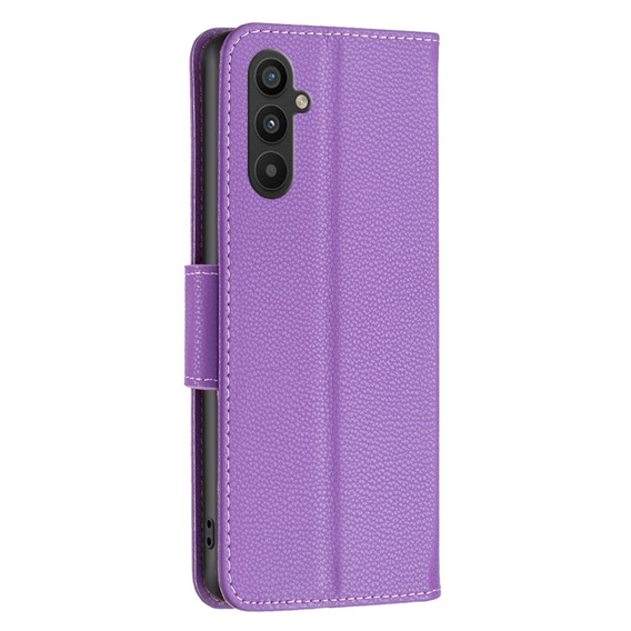 Flip case for Samsung Galaxy A34 5G, Wallet Litchi Magnet, purple