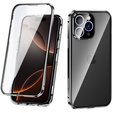Case for iPhone 16 Pro, Magnetic Dual Glass, black