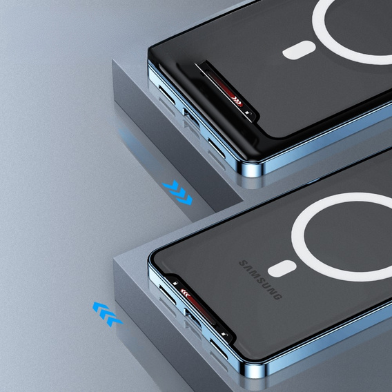 Camera Protection Case for Samsung Galaxy Note 10+ Plus, CamShield MagSafe, transparent / blue