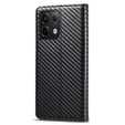 Flap case for Xiaomi Redmi Note 13 Pro 4G / Xiaomi Redmi Note 14S / Xiaomi Poco M6 Pro 4G, Carbon LC.IMEEKE, black