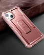 Armored case for iPhone 13 / 14, Dexnor Full Body, pink rose gold