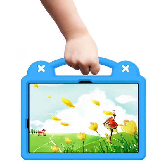 Children's case for Samsung Galaxy Tab S10 Lite / S10 FE / S9 FE, Cute Patterns, with stand, blue