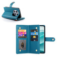 Flip case for Xiaomi Redmi Note 14 Pro 5G / Poco X7 5G, Wallet Zipper Pocket, blue
