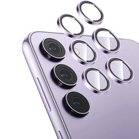 2x ERBORD tempered glass for camera to Samsung Galaxy S24+ Plus, purple