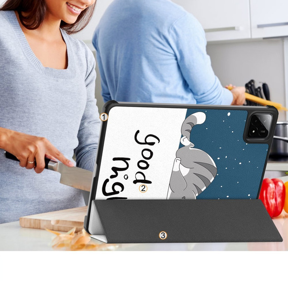 Case for Xiaomi Pad 7 / 7 Pro, Smartcase, sleeping cat