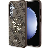 GUESS Case for Samsung Galaxy A55, 4G Big Metal Logo, brown