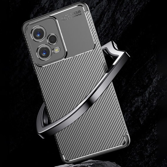 Case for Xiaomi POCO X5 5G, Carbon Gel, black