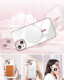 Case for iPhone 15, Electro MagSafe, pink + Screen Glass