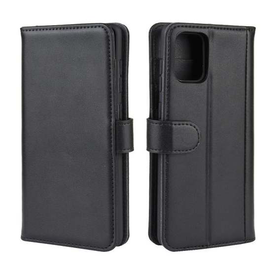 Flip case for Samsung Galaxy A51, Leather Flexi Book, black